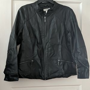 Faux leather jacket